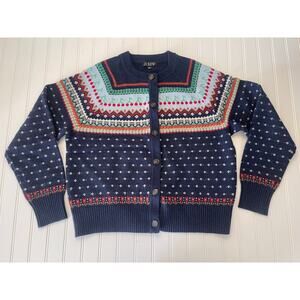 J. Crew Fair Isle Lambswool Cardigan